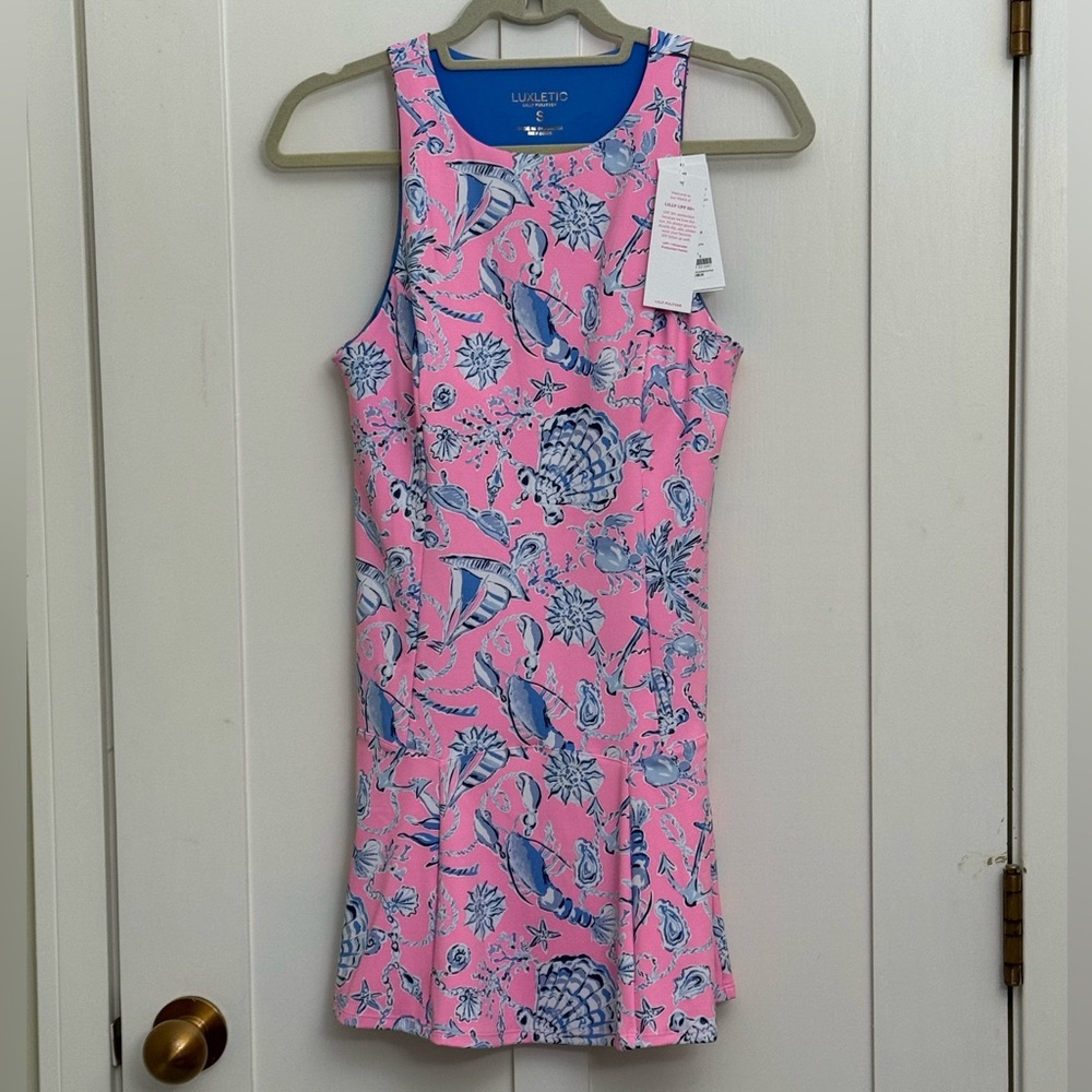 NWOT Lilly Pulitzer UPF 50 Luxletic Westley Active Dress Rousseau Barefoot Pink - Picture 5 of 9